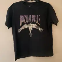 Rip Curl Born at Bells Graphic T-Shirt Black XS Surf Vintage Style