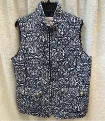 Women's Woodland Creatures Blue Patterned Vest