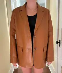 NWT Aritzia Wilfred Memories Blazer in Rich Chestnut