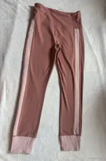 Athleta Elation Rib Trim 7/8 Tight Leggings Palermo Pink/ Orchid Pink Size Small