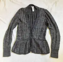 grey cardigan sz M