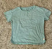 Vuori Lux Performance Tee Heathered Aqua Medium