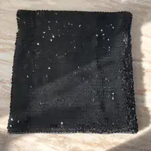 Black Sequin Tube Top - Sz XS