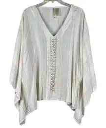 Forgotten Grace Beaded Poncho Blouse XL/XXL
