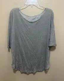 LOFT Linen Striped Top Women's Size S Short Sleeve Lightweight‎
