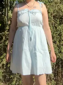 ROMWE Light Blue Mini Dress