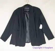 New! Eloquii‎ Shawl Collar Open Front Blazer black size plus 20