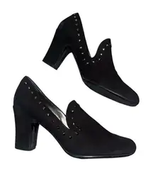 Sesto Meucci studded suede shoes