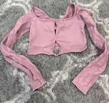 Urban outfitters seamless purple top size Xs   Has key hole design and stretches