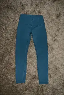 Lululemon Teal High-Waisted Leggings size 6
