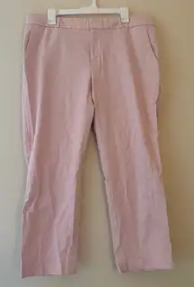 Banana Republic Hampton Fit Pants 14 Pink Straight Leg Dress Work Trousers