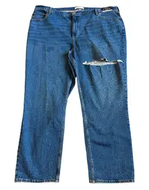 American Eagle The 90s Straight Ultra High Rise Jeans Curve Love Size 24R NWT