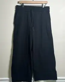 Lululemon Scuba Mid-Rise Wide-Leg Pants Size 10 Black