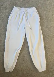 Lululemon White Scuba Joggers