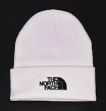The North Face White Beanie