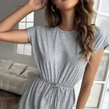 TRESICS BEACH Romper Small Short Sleeve Tee T-Shirt Shorts Cover-up Loungewear