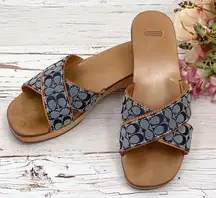 Vintage Coach “ Emma” Clogs Sandals 5M