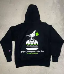 Staple x Shake Shack x Uber Eats  Reverse Weave Hoodie Size Medium