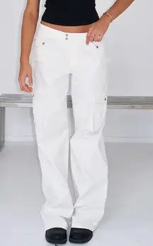 White Fox Can't Compete Cargo Pants Off White