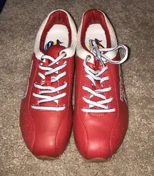 Nm70 Red And white Vintage Sneakers 