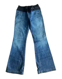 Vintage Y2K 7 for all mankind maternity flare jeans low rise 31 X 34”