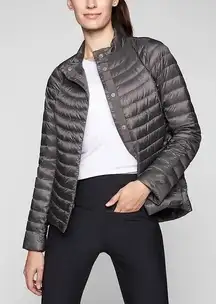Athleta Women's Gray Down Puffer Jacket