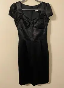 Womens Frederick’s Of Hollywood Black Silk Style Slip Dress Made In USA Size 4