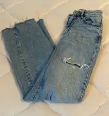 Garage Denim Jeans Mid Rise Light Wash 24