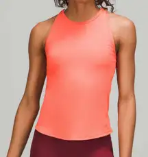 Lululemon Base Pace Ribbed Tank Top Raspberry Cream Sz 2/4