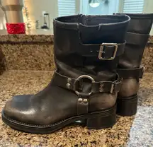Steve Madden black biker boots 