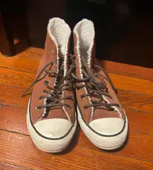 Womens  Sherpa Chuck Taylor all star shoes 7