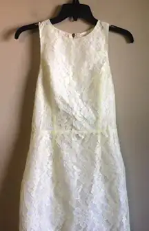 Lush small green and white dress