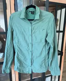 REI Co-Op Vented Hiking Shirt long sleeve button shirt zipper pockets utility