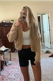 Cropped Cardigan Sweater