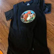 Womens Bucees beaver Black Graphic T-Shirt