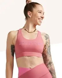 Peloton Cadent Strappy Elevate Bra Pink Size S