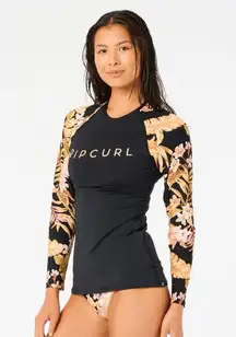 Rip Curl Sunday Swell Long Sleeve Rashguard Top Large NWT