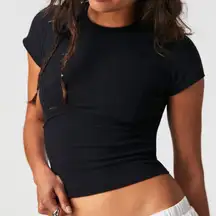 We the Free Cropped Cap Sleeve Tee