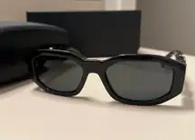 Versace 53MM  Medusa Detail Oval Sunglasses