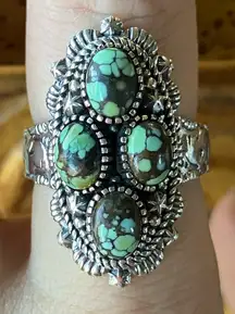 Matrix Turquoise Kokopelli Ring Size 8