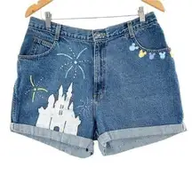 Gitano Vintage Denim Hand Painted Disney Mickey Mouse High Waisted Jean