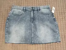 Vigoss Light Blue Denim Mini Skirt