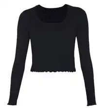 Sweaty Betty Mindful Seamless Long Sleeve Top - Black - 8