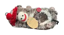 NWT Womens LeGale Vintage Sock Monkey Hand Crafted Plush Feet Slipper Socks 9-11