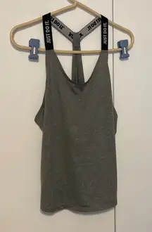 Nike Dri-Fit “Just Do It” Women’s Size Medium Elastica Gray Tank Top