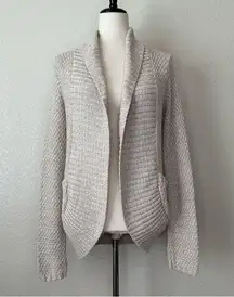 Urban Outfitters Silence + Noise Open Front Tan Knit Cardigan
