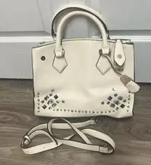 Charming Charlie  Off-White Jeweled Handbag/Crossbody Bag - EUC