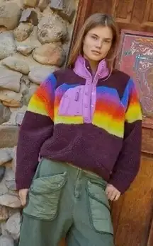 Free People Movement Hit The Slopes Printed Pullover