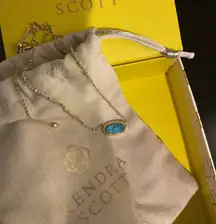 Elisa Kendra Scott Necklace Turquoise Gold