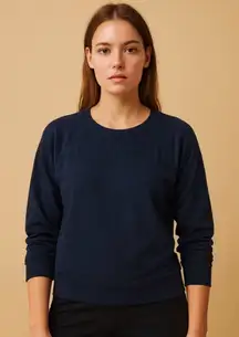 JoyLab Black Long Sleeve Lightweight Sweater Size Medium Chic & Comfy